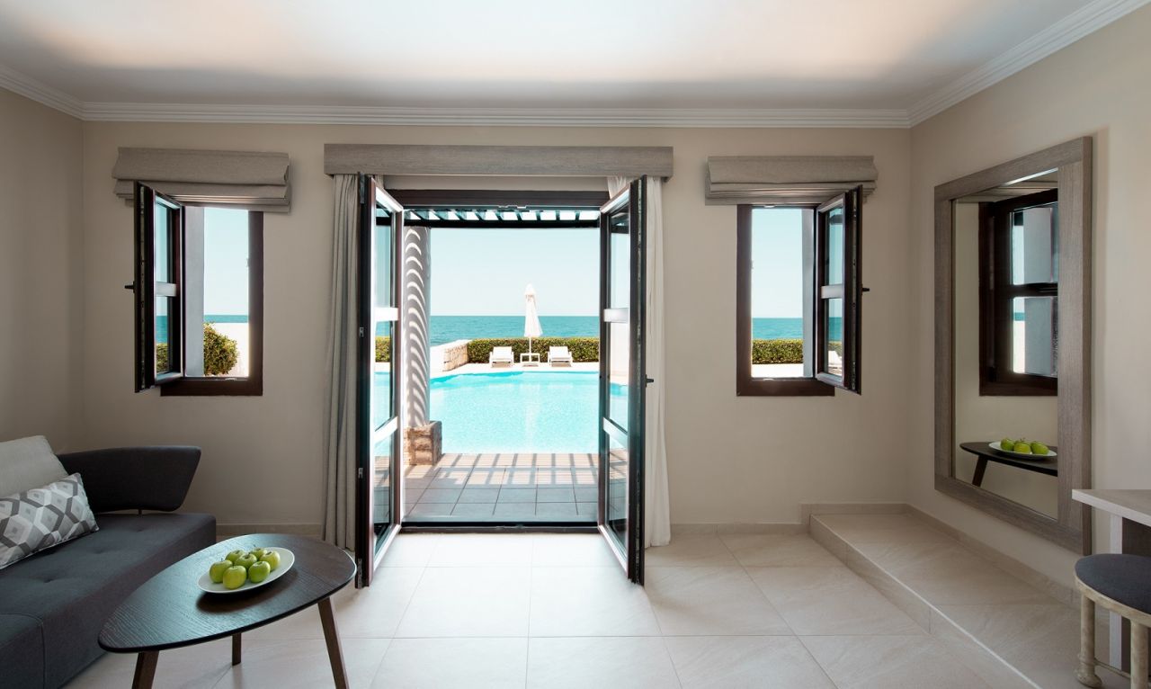 mitsis crete royalmare room junior suite seafront privatepool